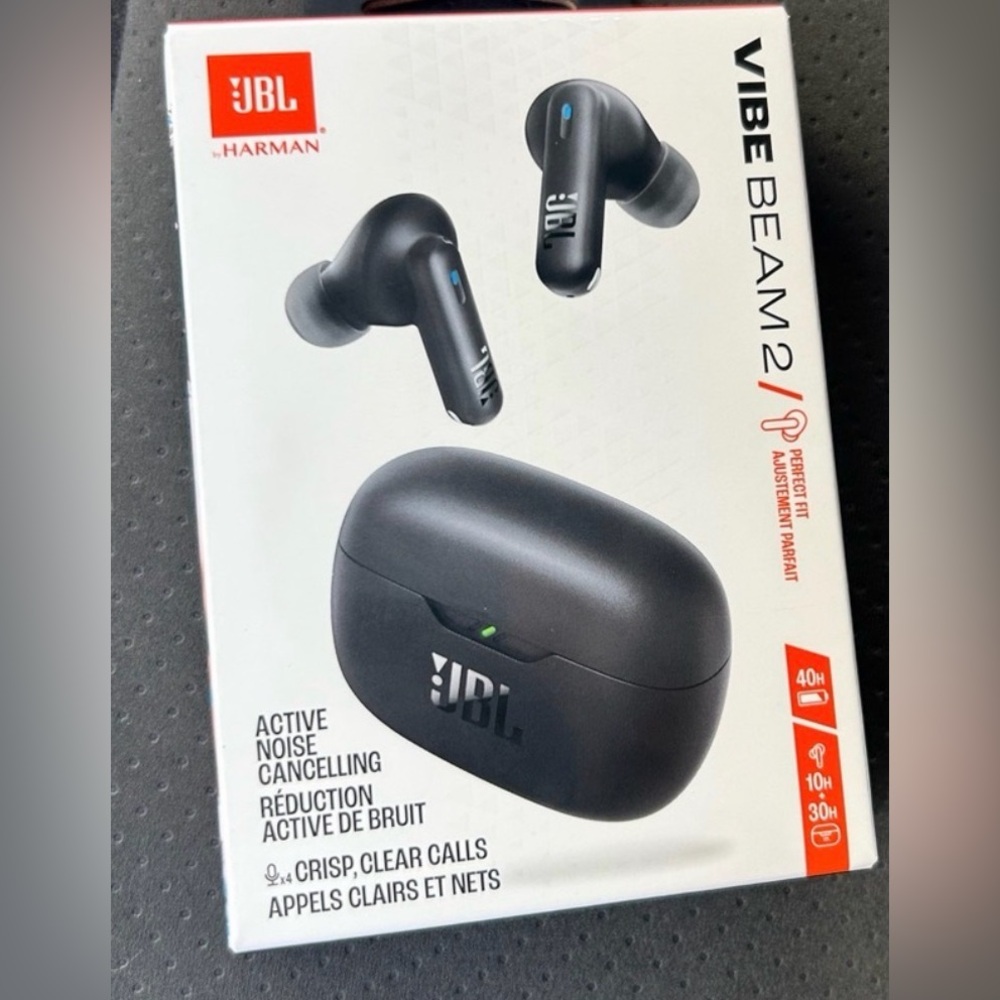 JBL Vibe Beam 2 True Wireless Earbuds - Black New